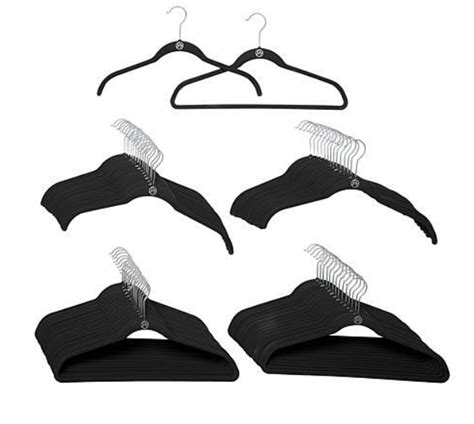 joy mangano huggable hangers black.